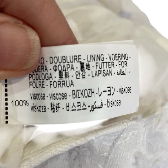 ZARA Bubble hem mini skirt White Size small NEW - Picture 12 of 14